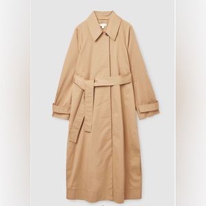 COS Beige Relaxed Fit Trench Coat